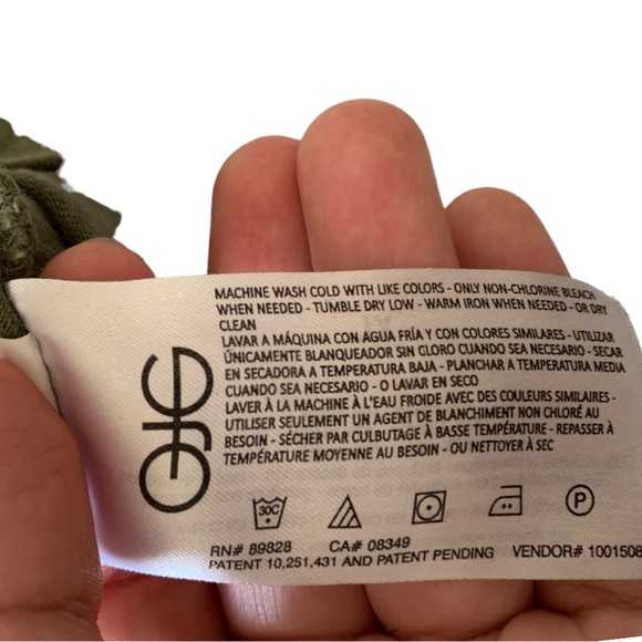 OJG one jeanswear group green floral embroidered shortsleeve blouse XL - Picture 4 of 8